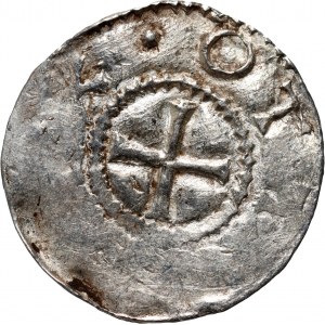 Německo, Otto III 983-1002, denár, Wurzburg