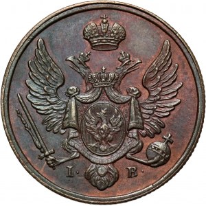 Kongresové kráľovstvo, Nicholas I, 3 Polish grosze 1820 IB, Warsaw, Nowe Bicie