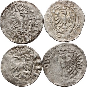 Casimir IV Jagiellonian 1446-1492, set of shekels (4 pieces), Gdansk
