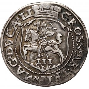 Sigismond II Auguste, trojak 1563, Vilnius