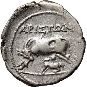 Grécko, Ilýria, Dyrrachium, drachma 3.-2. storočie pred n. l.