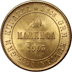 Fínsko, Mikuláš II, 20 mariek 1903 L, Helsinki