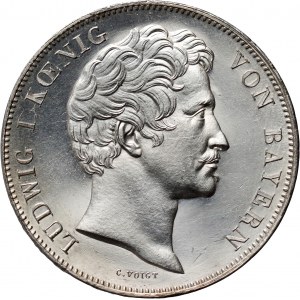 Niemcy, Bawaria, Ludwik I, 2 talary 1837, Monachium, Unia Monetarna