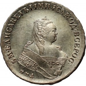 Russia, Elisabetta I, rublo 1748 СПБ, San Pietroburgo