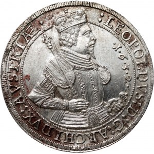 Austria, Leopoldo V, tallero 1632, Sala