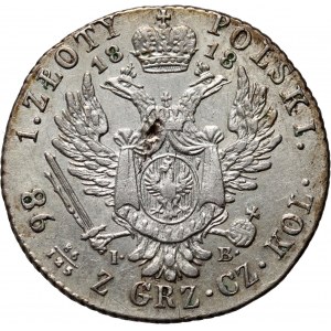 Royaume du Congrès, Alexandre Ier, 1 zloty 1818 IB, Varsovie