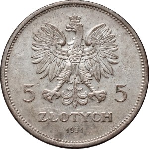 II RP, 5 zloty 1931, Varsovie, Nike