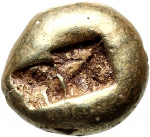 Griechenland, Lydien, Zeit von Alyattes bis Krösus 610-546 v. Chr., EL trite - 1/3 Statera, Sardes, Löwenkopf