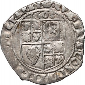 Anglie, James I Stuart, 6 pencí 1608, Londýn