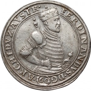 Autriche, Ferdinand II, 60 krajcars (guldenthaler) 1571