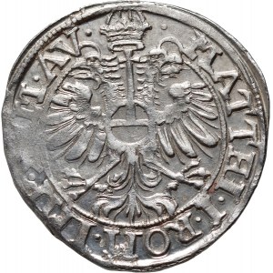 Nemecko, Salm-Dhaun, Wolfgang Friedrich a Johann Konrad v starostlivosti svojej matky Juliane, 1606-1617, dicken bez dátumu (1612-1617), Wörrstadt, s titulárnym Matthiasom