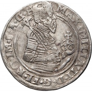 Czechy, Maksymilian II, 30 krajcarów (1/2 guldentalara) 1572, Kuttenberg (Kutná Hora)