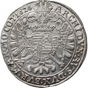 Slesia sotto il dominio austriaco, Ferdinando II, tallero 1624 BZ/BZ, Nysa