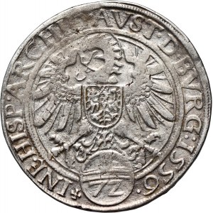 Rakousko, Ferdinand I., 72 krajcarů (Reichsthaler) 1556, Hall