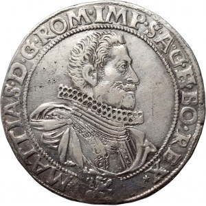 Boemia, Mattia II, tallero 1613, Kuttenberg (Kutná Hora)