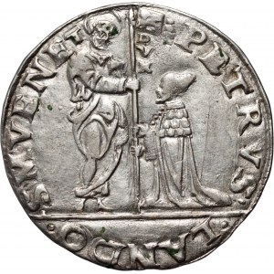 Taliansko, Benátky, Pietro Lando 1538-1545, mocenigo (lira) bez dátumu