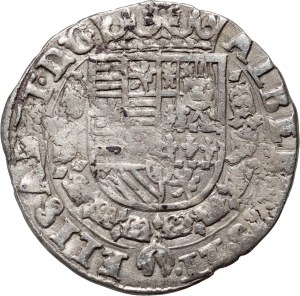 Belgie, Brabantsko, Albert VII, Isabella Clara Eugenia 1598-1621, reál (stříbrný reál) bez data