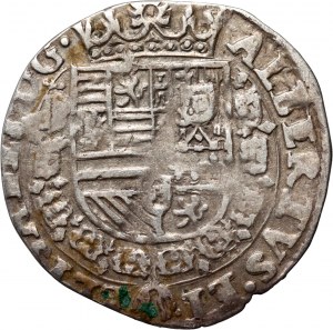 Belgia, Brabancja, Albert VII, Isabella Klara Eugenia 1598-1621, real (silver real) bez daty