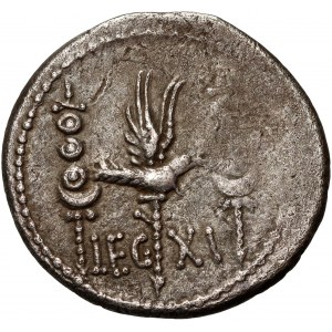 Repubblica Romana, Marco Antonio 32/31 a.C., denario della legione