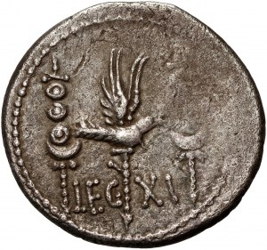 Roman Republic, Marc Antony 32/31 BC, Denarius, military mint