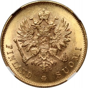 Finlande, Nicolas II, 10 marques 1904 L, Helsinki