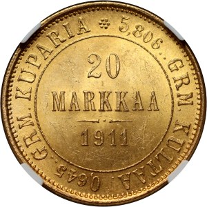 Finlandia, Mikołaj II, 20 marek 1911 L, Helsinki