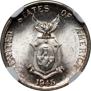 Filipiny, 10 centów 1945 D, Denver