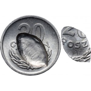PRL, 20 pennies 1972, DESTRUKT