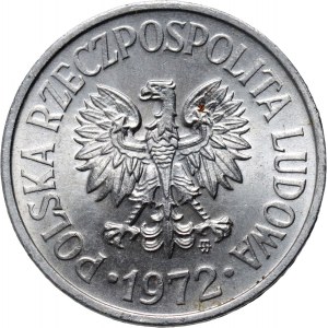 PRL, 20 groszy 1972, DESTRUKT
