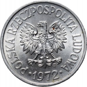 PRL, 20 groszy 1972, DESTRUKT
