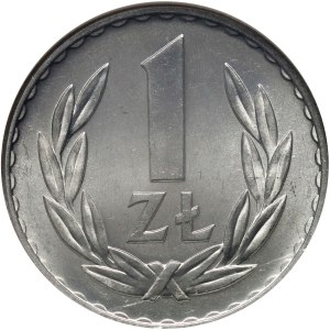 Poľská ľudová republika, 1 zlotý 1949, hliník