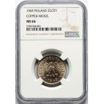 PRL, 1 Zloty 1949, Kupfer-Nickel