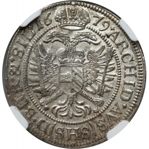 Slesia sotto il dominio austriaco, Leopoldo I, 6 krajcars 1679 SHS, Wrocław