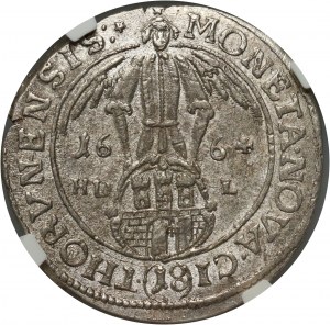 Jan II Kazimierz, ort 1664 HD-L, Toruń