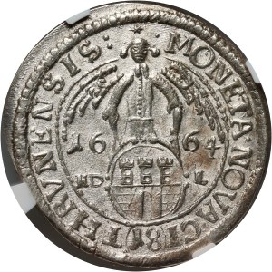 John II Casimir, ort 1664 HD-L, Torun