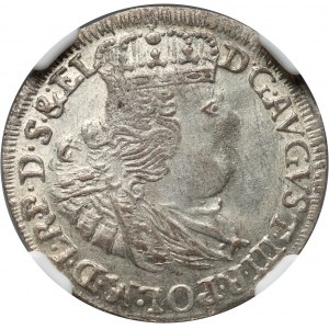 Agosto III, sei penny 1763 REOE, Danzica