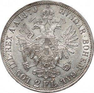 Austria, Franz Josef I, 2 Florin 1870 A, Vienna