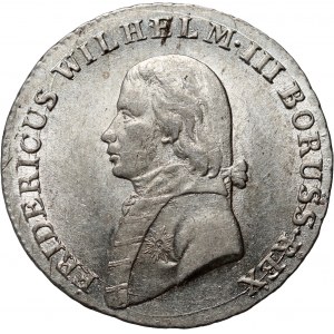 Allemagne, Prusse, Friedrich Wilhelm III, 4 groschen 1807 A, Berlin