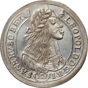 Hungary, Leopold I, 15 Kreuzers 1665 KB, Kremnitz