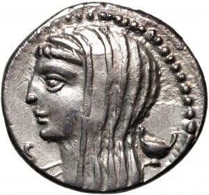 Římská republika, L. Cassius Longinus 63 př. n. l., denár, Řím