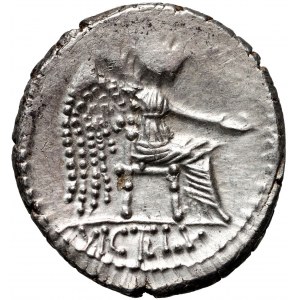 Roman Republic, M. Cato 89 BC, Denar, Rome