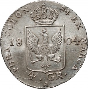 Německo, Prusko, Friedrich Wilhelm III, 4 groschen 1804 A, Berlin