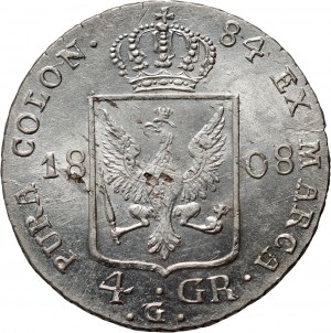 Silesia under Prussian rule, Frederick William III, 4 groszy 1808 G, Klodzko