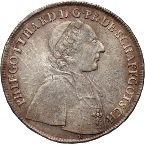 Schlesien, Philipp Gotthard, 1/2 Taler 1754 D, Nysa