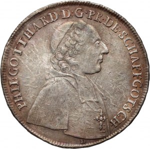 Silésie, Philipp Gotthard, 1/2 thaler 1754 D, Nysa