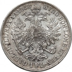 Autriche, François-Joseph Ier, florin 1862 V, Venise