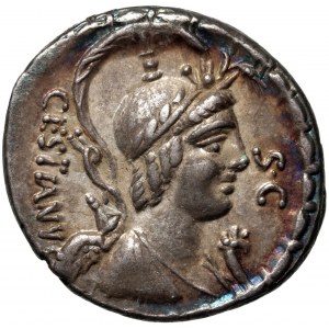 Republika Rzymska, M. Plaetorius M.f. Cestianus 67 p.n.e., denar, Rzym