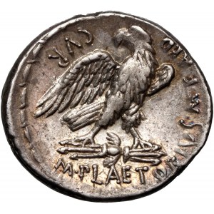 République romaine, M. Plaetorius M.f. Cestianus 67 BC, denarius, Rome