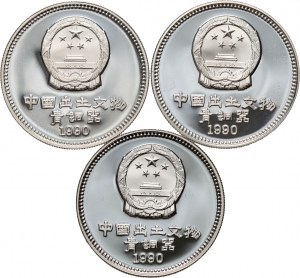 China, set of 5 Yuan 1990 (3 pieces)