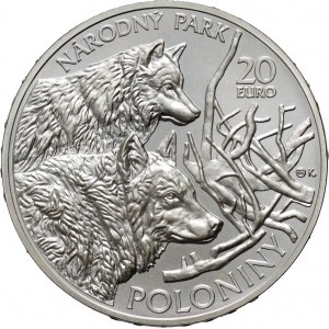 Slovaquie, 20 euro 2010, Parc national de Poloniny